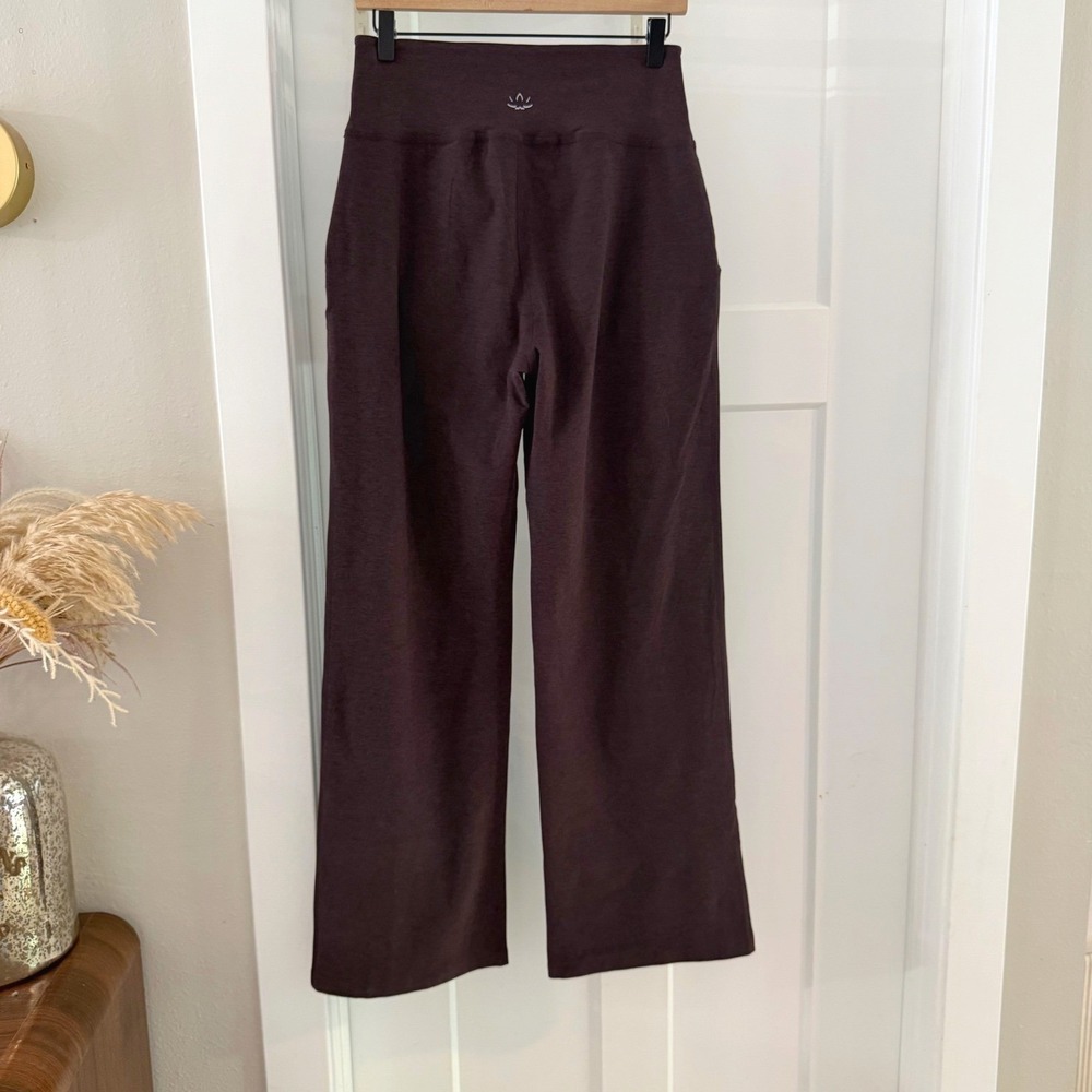Beyond Yoga Spacedye Laid Back Wide Leg Pant Dark Chocolate Heather Small